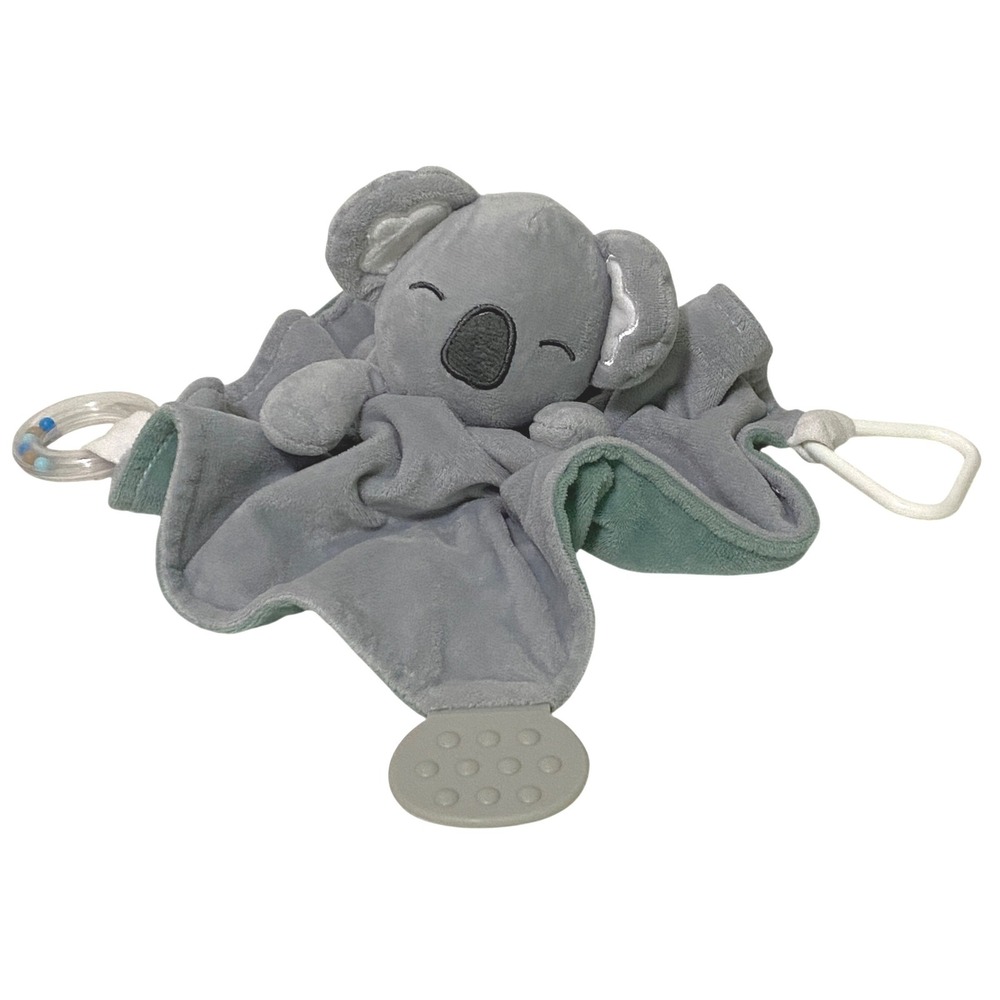 Modern Baby Koala Bear Security Blanket Lovey Teether Super Soft Embroidered